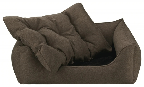 DandyDog Hundebett Filz - Dunkeltaupe - Möbelbezugstoff - waschbar - div. Größen