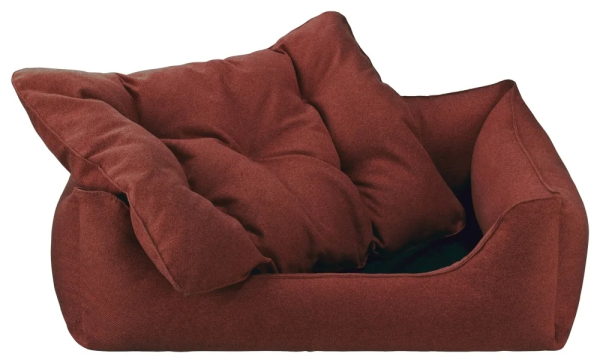 DandyDog Hundebett Filz - Dunkelrot - Möbelbezugstoff - waschbar - div. Größen