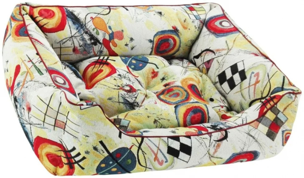 DandyDog Premium Hundebett Kandinsky - Gobelin -Bezug - waschbar - div. Größen