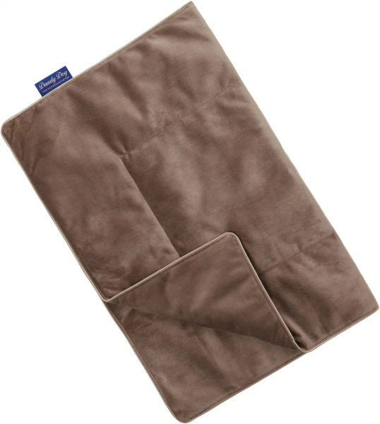 DandyDog Hundedecke Samt - Magic Velvet Taupe - Hochwertiger Möbelbezugstoff - div. Größen