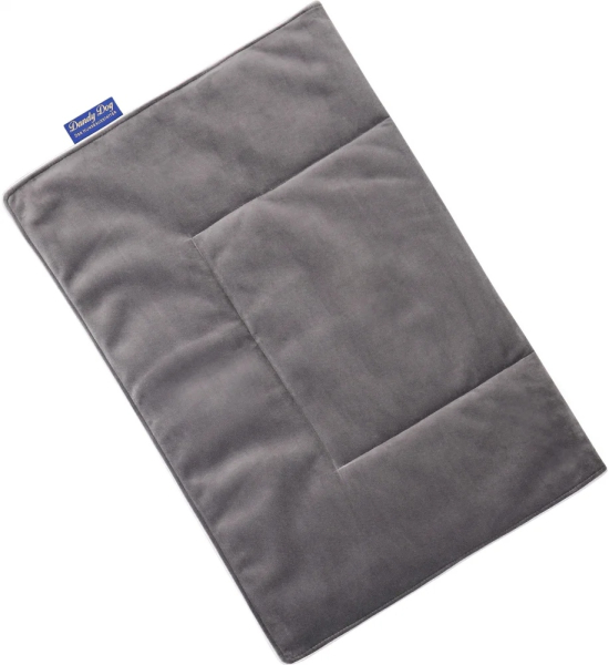DandyDog Hundedecke Samt - Magic Velvet Grey - Hochwertiger Möbelbezugstoff - div. Größen