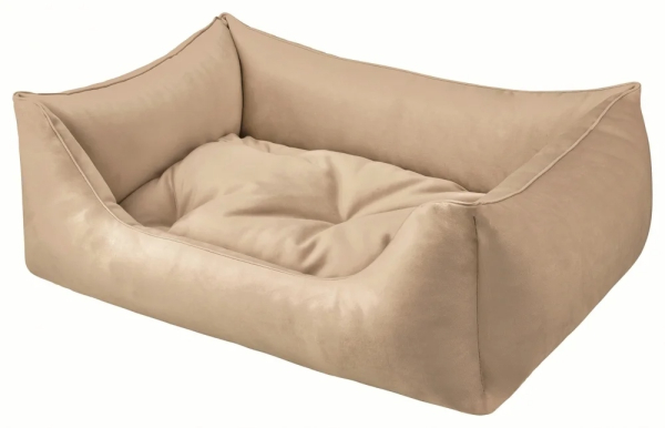 DandyDog Hundebett Samt - Magic Velvet Sand - Hochwertiger Möbelbezugstoff - div. Größen