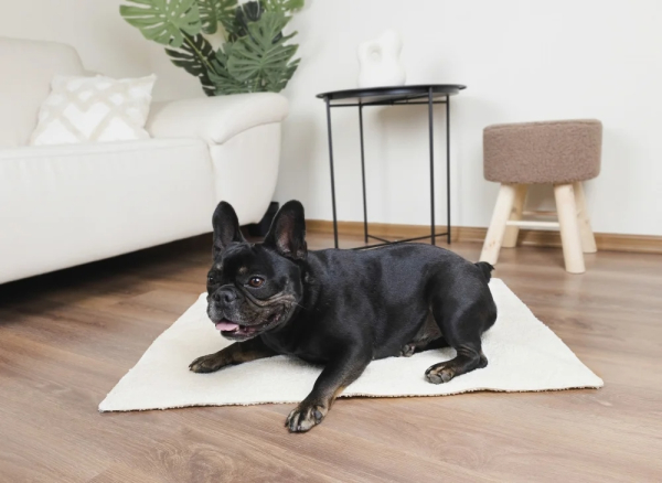 DandyDog Hundedecke Teddy - Balance Soft Cream - Hochwertiger Möbelbezugstoff