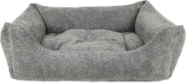 DandyDog Hundebett Teddy - Balance Soft Grey - Hochwertiger Möbelbezugstoff - div. Größen