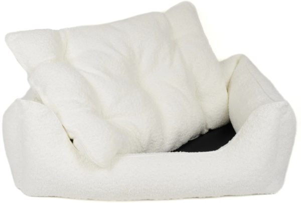 DandyDog Hundebett Teddy - Balance Soft Cream - Hochwertiger Möbelbezugstoff - div. Größen