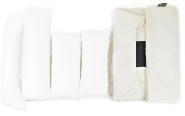DandyDog Hundebett Teddy - Balance Soft Cream - Hochwertiger Möbelbezugstoff - div. Größen