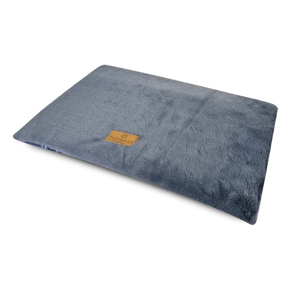 Hundedecke - Hundematte - Fleece - doppelseitig - blau - div. Größen