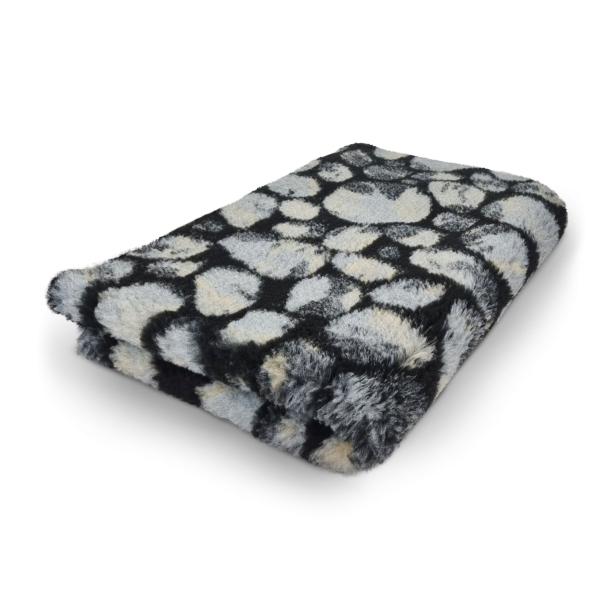 Vet-Bed - 3farbig - Hundedecke - Anti-Rutsch - div. Größen - stones-braun