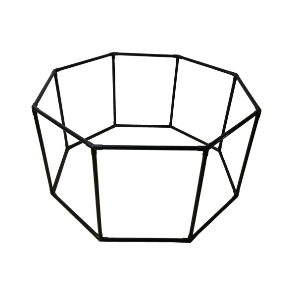 Faltbarer Welpenauslauf - Nylon - 8-eckig - 124x64 cm - grau