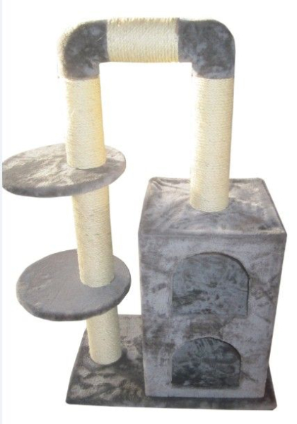 Kratzbaum - 54x34x92 cm - Farbe grau