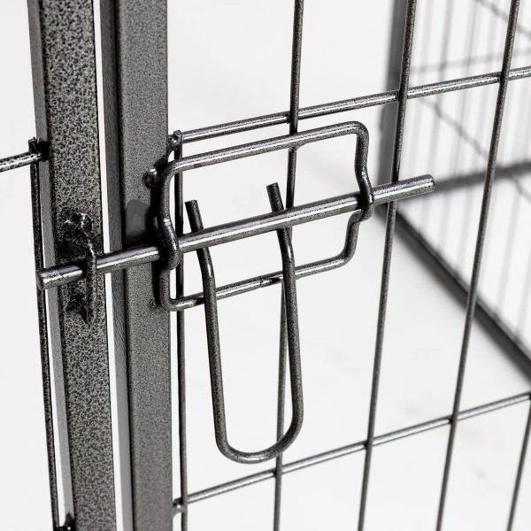 Premium Welpenauslauf - Metall - anthrazit beschichtet - 640 cm - div. Höhen