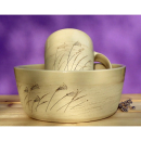 DogFilous Geschenkset My Doggy & Me Set groß - Lavendel - Westerwald-Ton