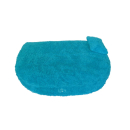 Bio Hundebett - ökologisches Hundebett - Plüschbezug randlos - tuerkis - div. Größen