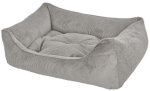DandyDog Hundebett Cordsamt - Relax - grey - Möbelbezugstoff - waschbar - div. Größen