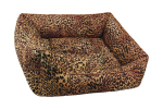 DandyDog Premium Hundebett Leopard - Gobelin Bezug - waschbar - div. Größen