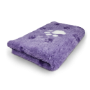 Vet-Bed - 3farbig - Hundedecke - Anti-Rutsch - div. Größen - lila-weiss