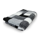 Katzendecke - Schondecke - Hypoallergen - Anti-Rutsch - div. Größen - Patchwork - Farbe schwarz-grau