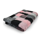 Katzendecke - Schondecke - Hypoallergen - Anti-Rutsch - div. Größen - Patchwork - Farbe türkis-schwarz